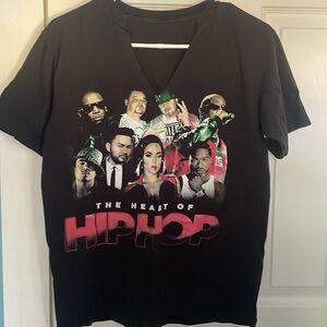 The heart of hip-hop T-shirt, size, small medium, worn to a concert